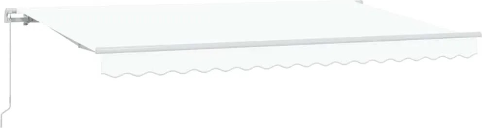 vidaXL Behúzható napellenző Fehér 400 x 200 cm szövet