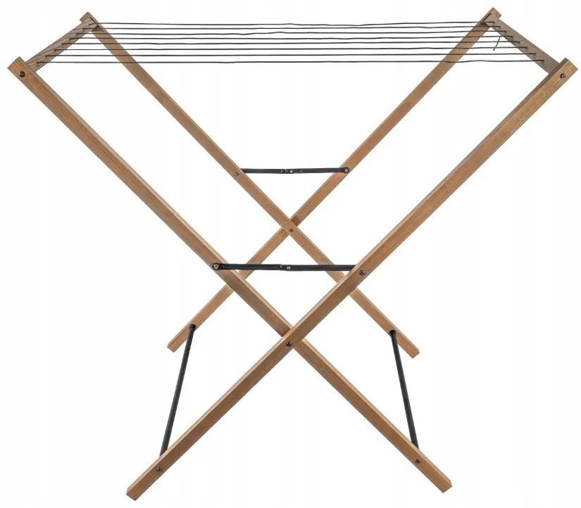 Erga Aurora Line, fa ruhaszárító állvány 95x62,5x90 cm, álló, barna-fekete, ERG-SEP-1003SEPSULUNA