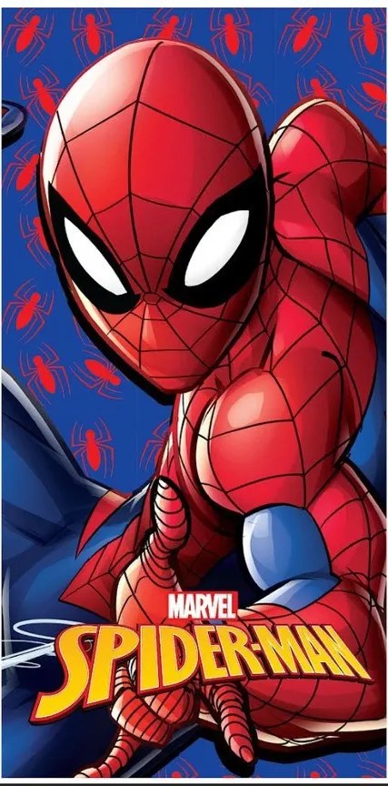 Pókember Web Strike fürdőlepedő, strand törölköző 70x140 cm (Fast Dry)