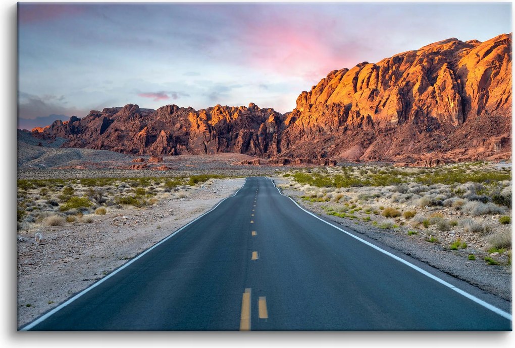 Kép Út Hegyi táj Tájkép 3D hatás modern nappali dekoráció