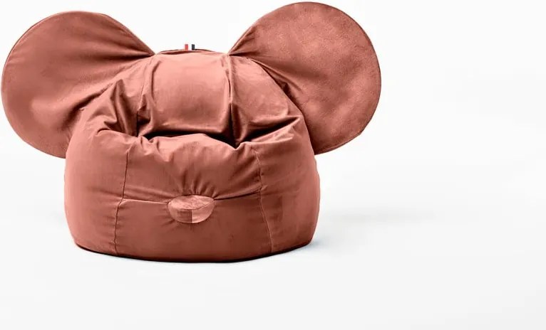 Ears piros bársony babzsák - The Brooklyn Kids