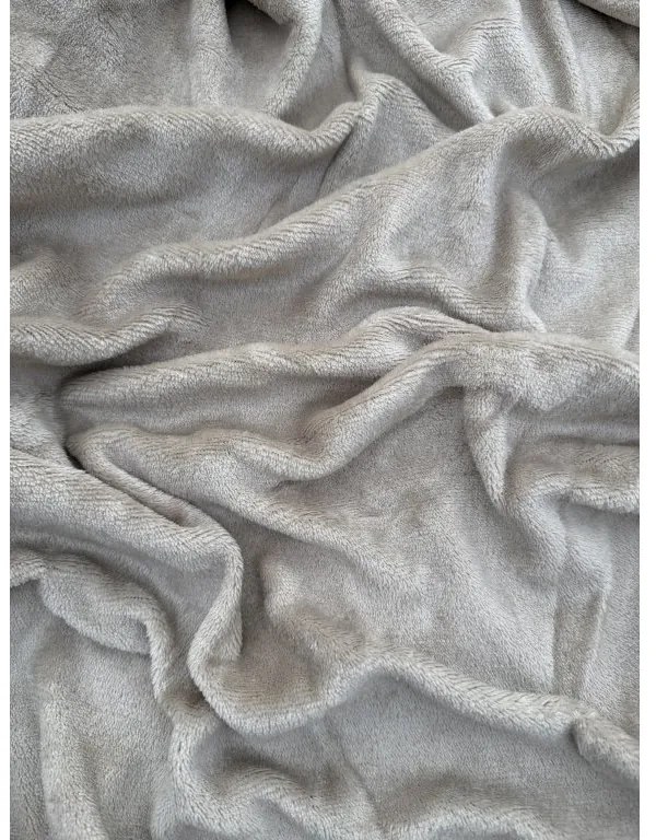Mikroplüss lepedő Világosbarna Méret: 140x200cm
