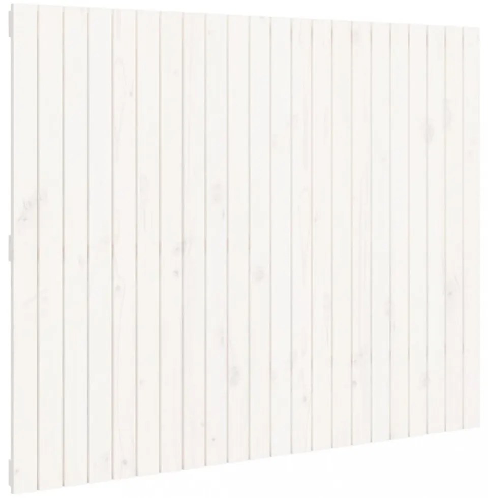 fehér tömör fenyőfa fali fejtámla 140 x 3 x 110 cm