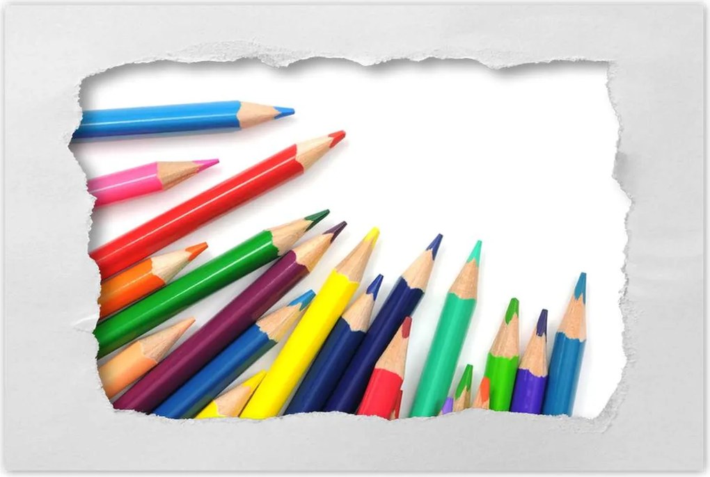 Poszterek 90x60 Színes ceruzák gyerekeknek
