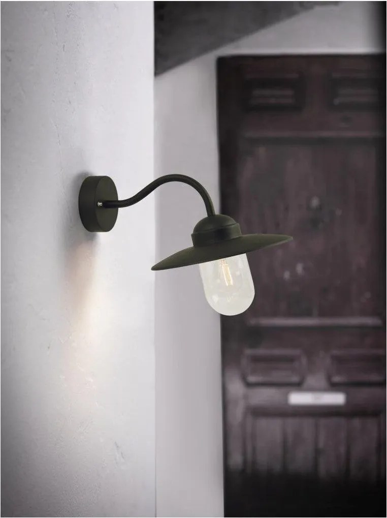NORDLUX 22671003 LUXERAMBOURG Klasszikus Kültéri Fali Lámpa Fekete E27 IP54