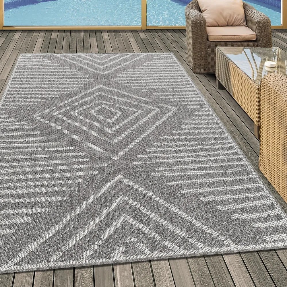 Szürke kültéri szőnyeg 120x170 cm Aruba – Ayyildiz Carpets