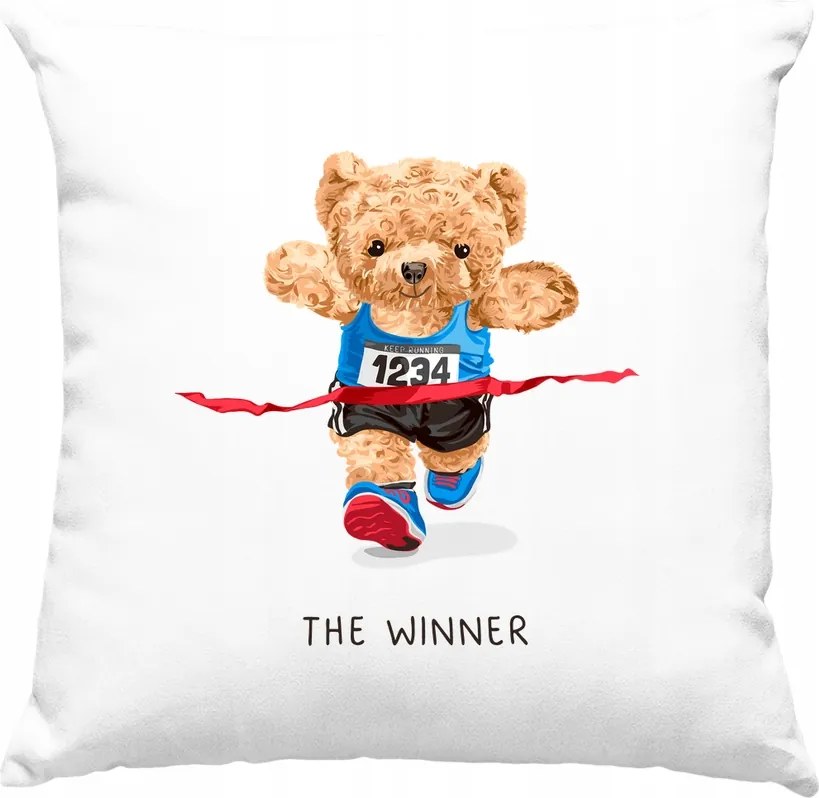 Ralph Futó mackó párna (2) fehér