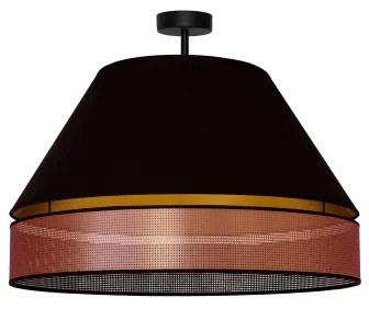 Duolla - Felületre szerelhető csillár COPPER SHINY 1xE27/15W/230V átm. 60 cm fekete/réz