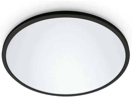 WiZ - LED Dimmelhető mennyezeti lámpa SUPERSLIM LED/22W/230V fekete Wi-Fi