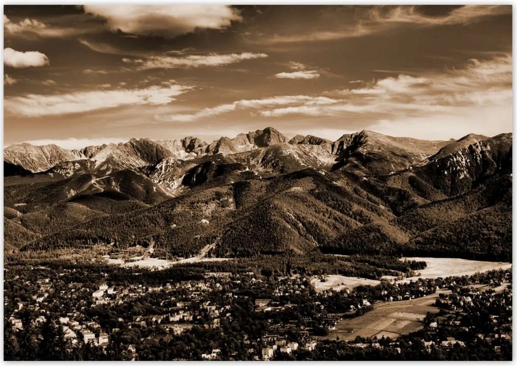 Poszterek 100x70 Tátra Lengyel hegyek Kilátás