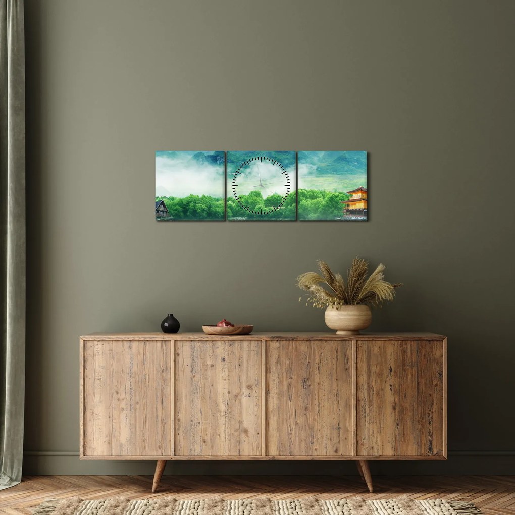 Kép - álomország (órával) (90x30 cm)