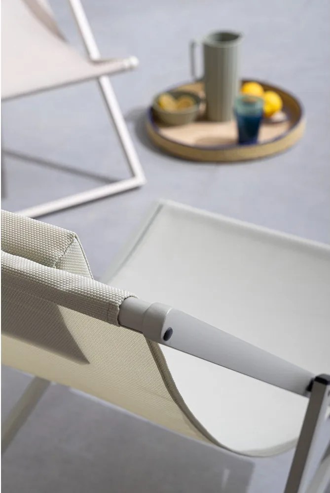 Szürkésbarna fém kerti napozóágy Taylor – Bizzotto