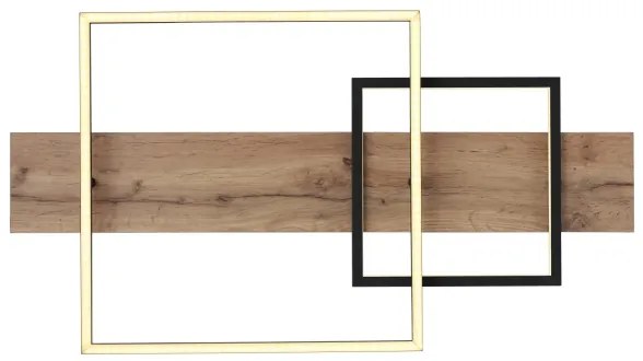 Globo 67289D1 - LED mennyezeti lámpa VANNI LED/24W/230V barna/fekete