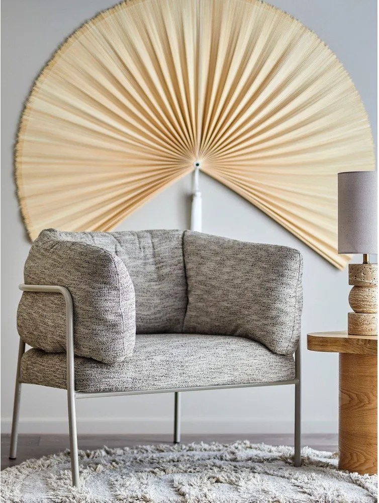 Szürkésbézs fotel Karel – Bloomingville