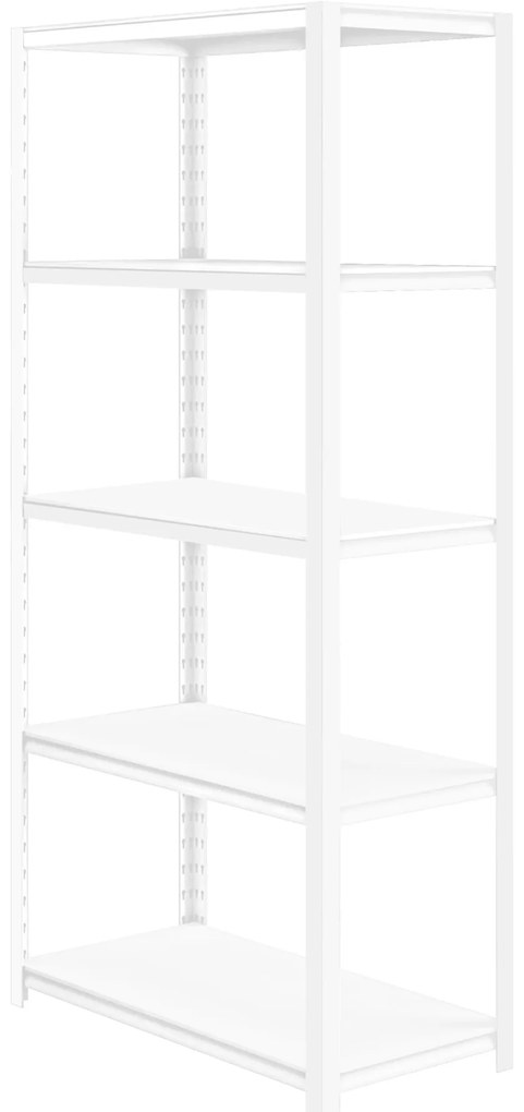 Fémállvány garázsba SAM, 900 x 1830 x 450 mm, fehér