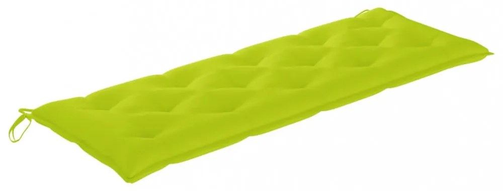 élénkzöld oxford szövet kerti padpárna 150 x 50 x 7 cm