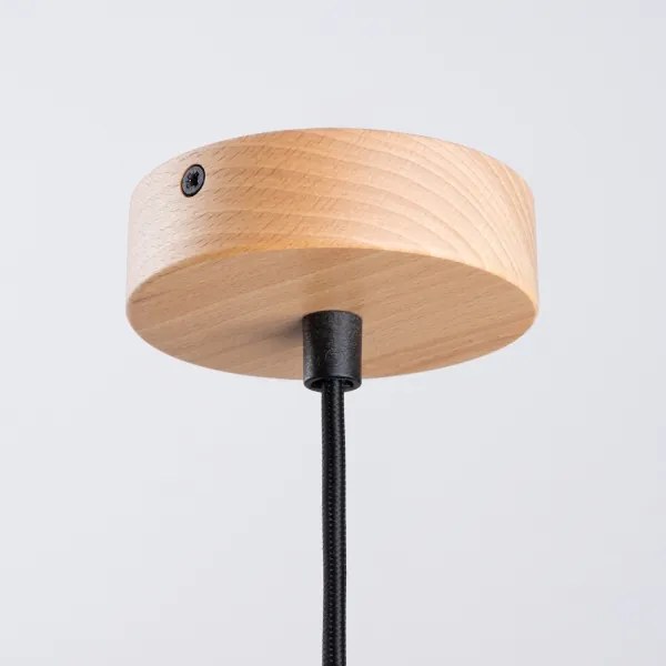 Sollux SL.1324 - Csillár zsinóron INDY 1xE27/15W/230V átm. 38 cm fekete