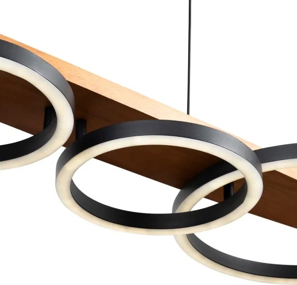 BRILAGI - PLANK kábelen függesztett LED csillár LED/35W/230V 4000K 30x100 cm fa