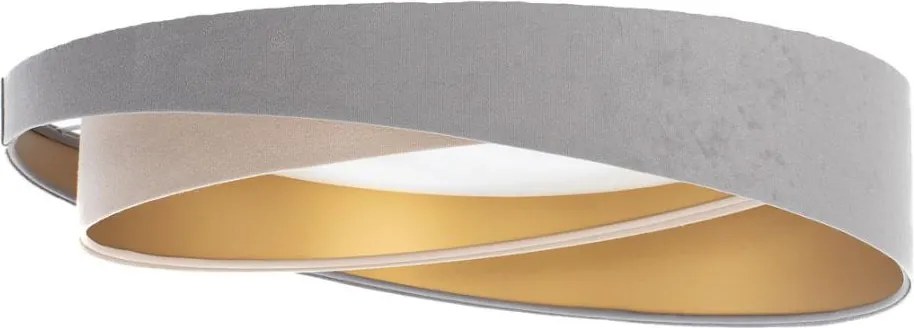 LED, fényerőszabályozható mennyezeti lámpa SM. GALAXY M. 24W/230V átm. 55 cm szürke/bézs/arany + távirányító