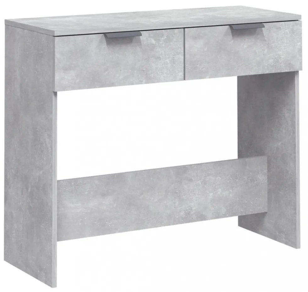 betonszürke szerelt fa tálalóasztal 90 x 36 x 75 cm