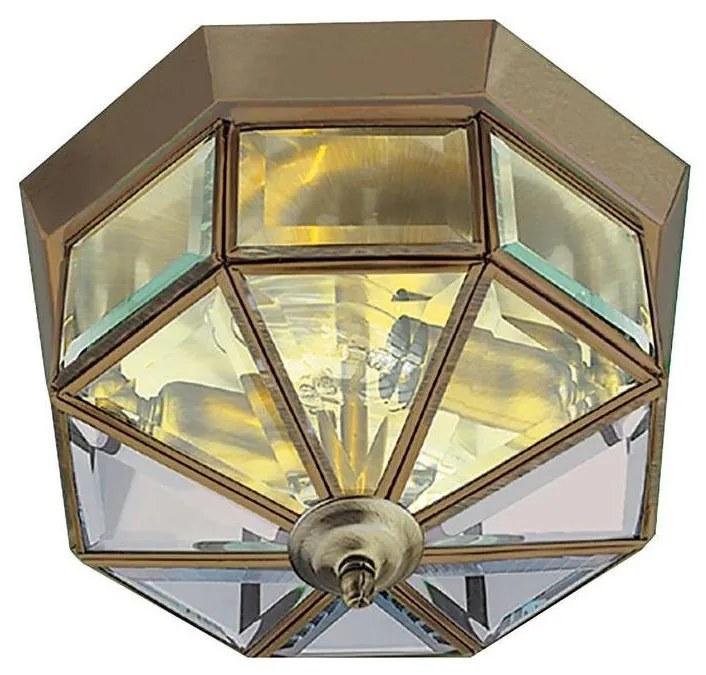 Searchlight 8235AB - Mennyezeti lámpa FLUSH 2xE14/60W/230V réz