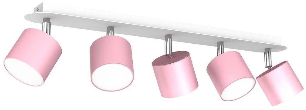 Spotlámpa DIXIE 5xGX53/11W/230V rózsaszín