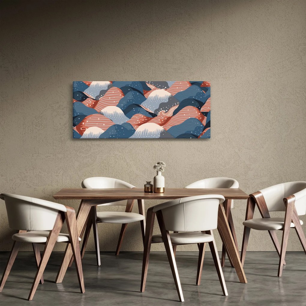 Kép - Japán hullámok (120x50 cm)