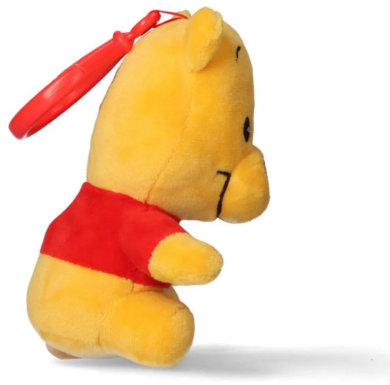 Disney Micimackó Yellow 3D plüss figura akasztóval, táskadísz 13 cm