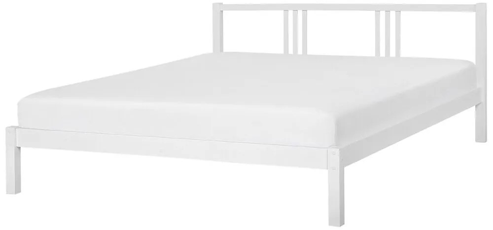 Franciaágy 180 cm VALLES (ágyráccsal) (fehér). 1007550