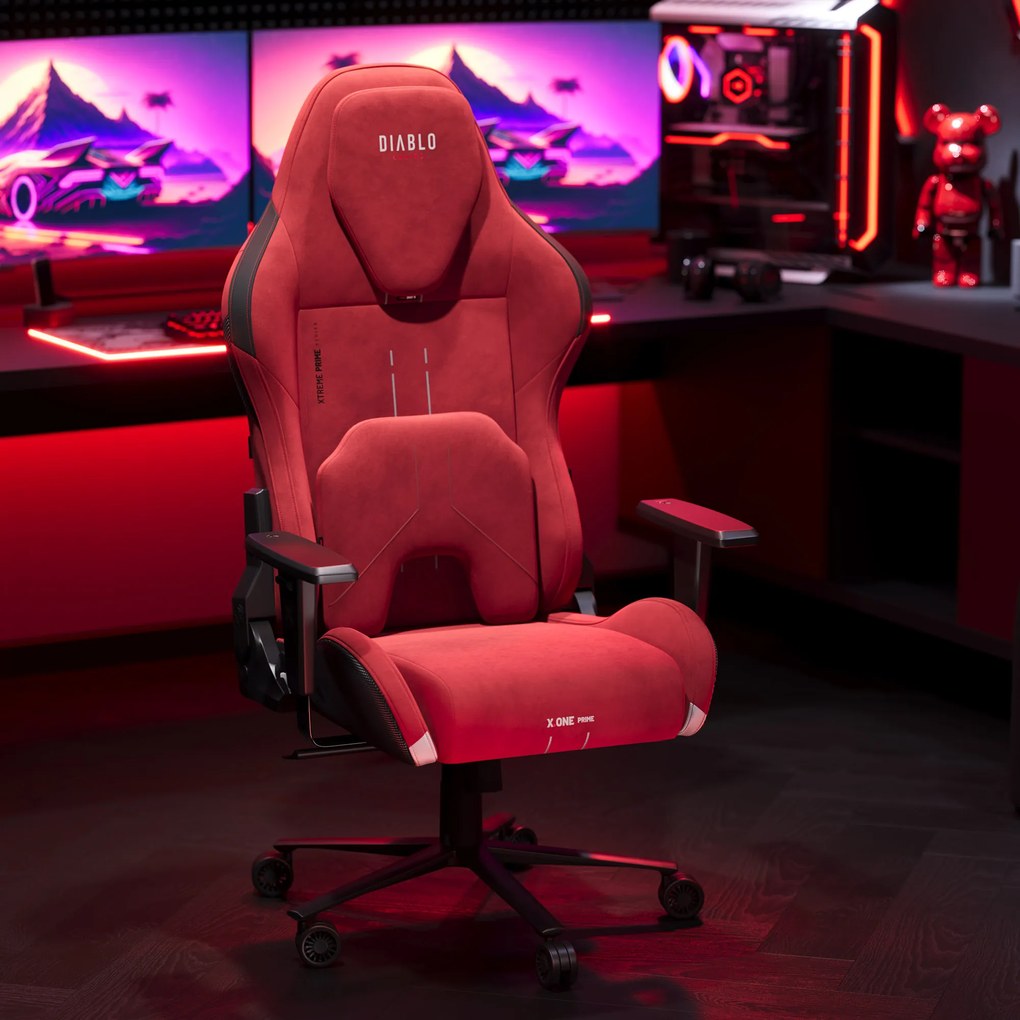 Gamer szék Normal Size, piros-fekete: Diablo X-One Prime Bloody Mary