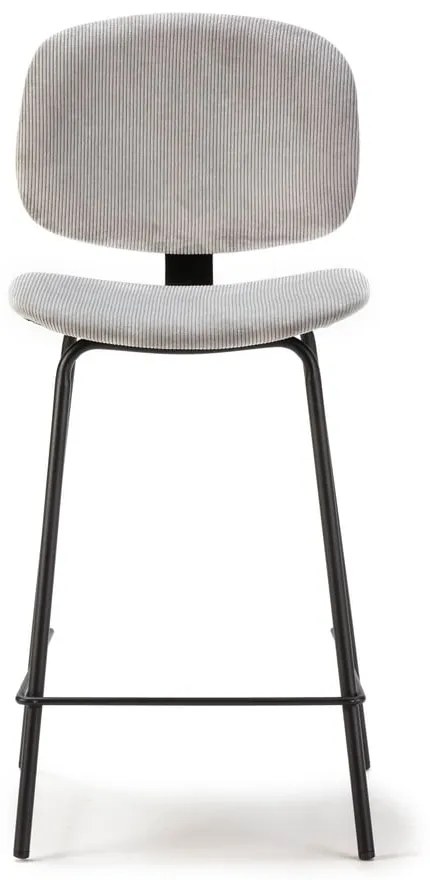 Világosszürke bárszék szett 2 db-os (ülésmagasság 66 cm) Arus – Marckeric