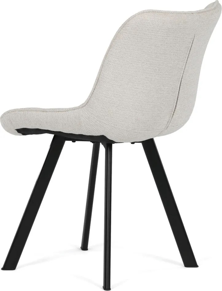 Jídelní židle, béžová, látka, HC-V3068 CRM2