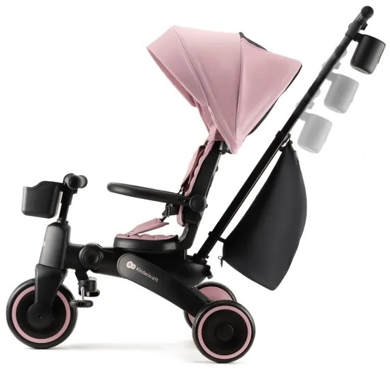 KINDERKRAFT - Gyerek tricikli JAZZ 2 rózsaszín