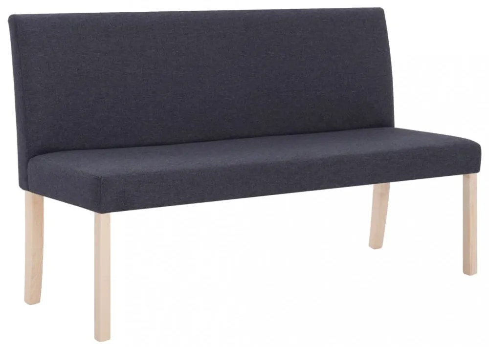 sötétszürke poliészter pad 139,5 cm