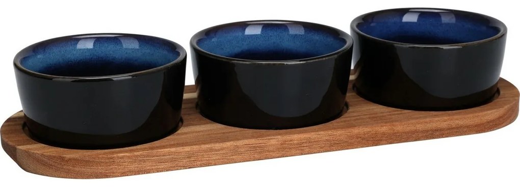 EH Torrente tálalókészlet, 4 db, kék, 29 x 10 cm