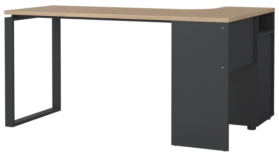 Íróasztal tölgyfa dekoros asztallappal 100x150 cm Sign – Tvilum