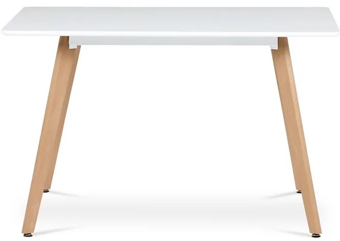 Étkezőasztal 120×80 cm, MDF, Fehér. DT-313 WT