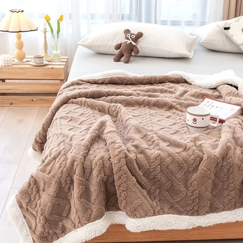 Meleg bárány takaró Homa KOBELA CAPPUCCINO