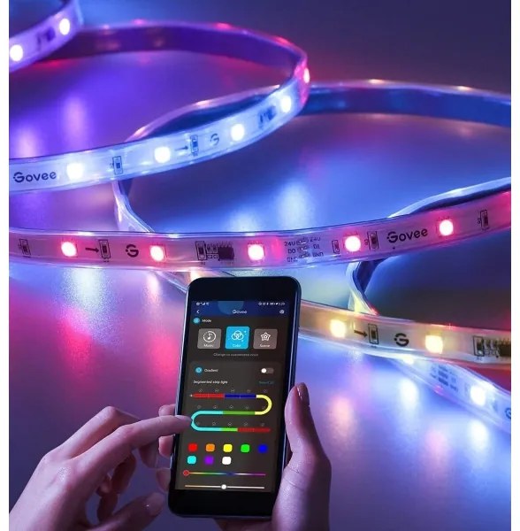 Govee - Kültéri Pro SMART RGBICWW kültér LED szalag 10m Wi-Fi IP65
