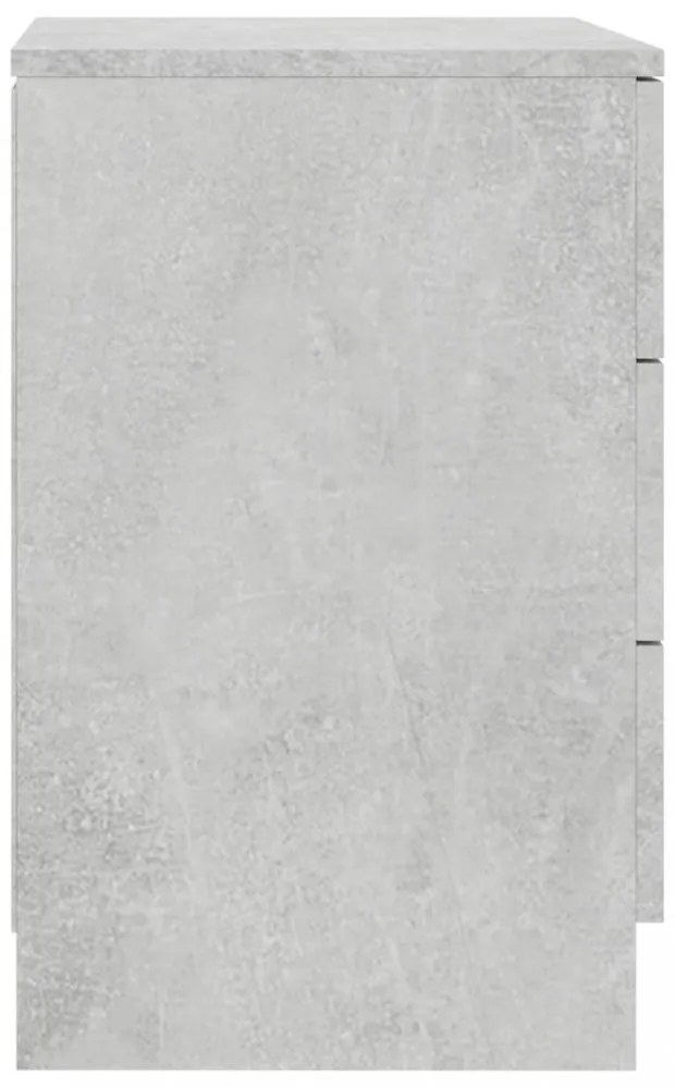 betonszürke szerelt fa éjjeliszekrény 38 x 35 x 56 cm