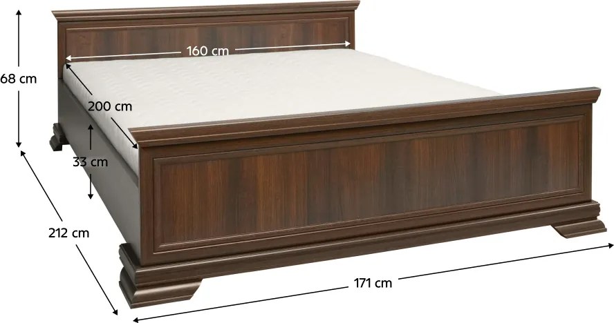 Ágy 160x200, samoa king, KORA