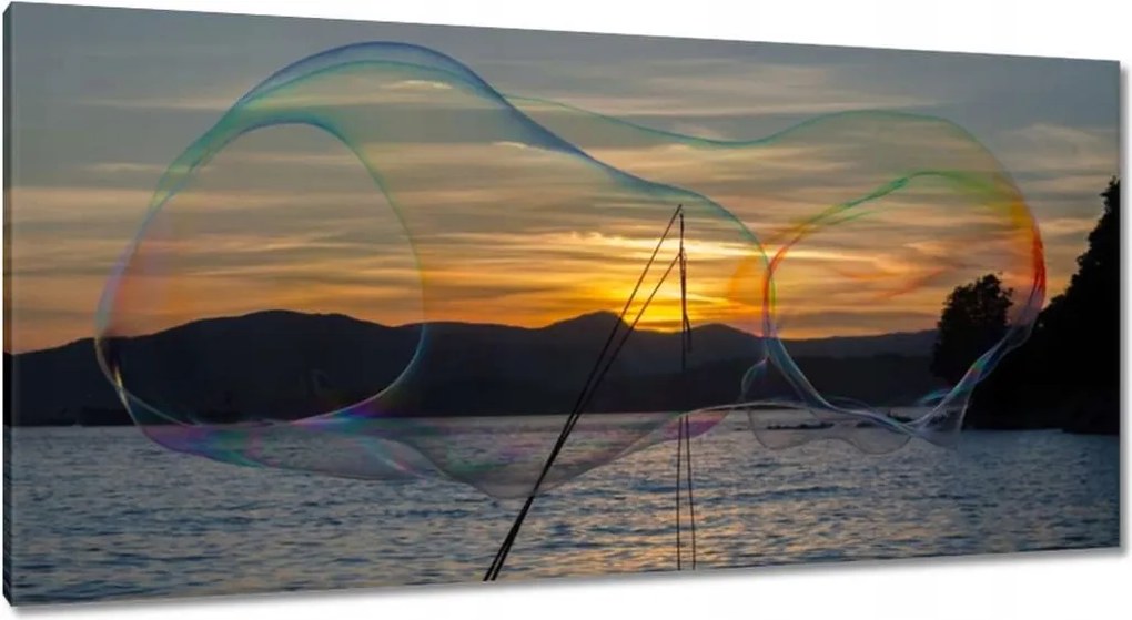 Vászonkép 115x55 A nagy szappanbuborék