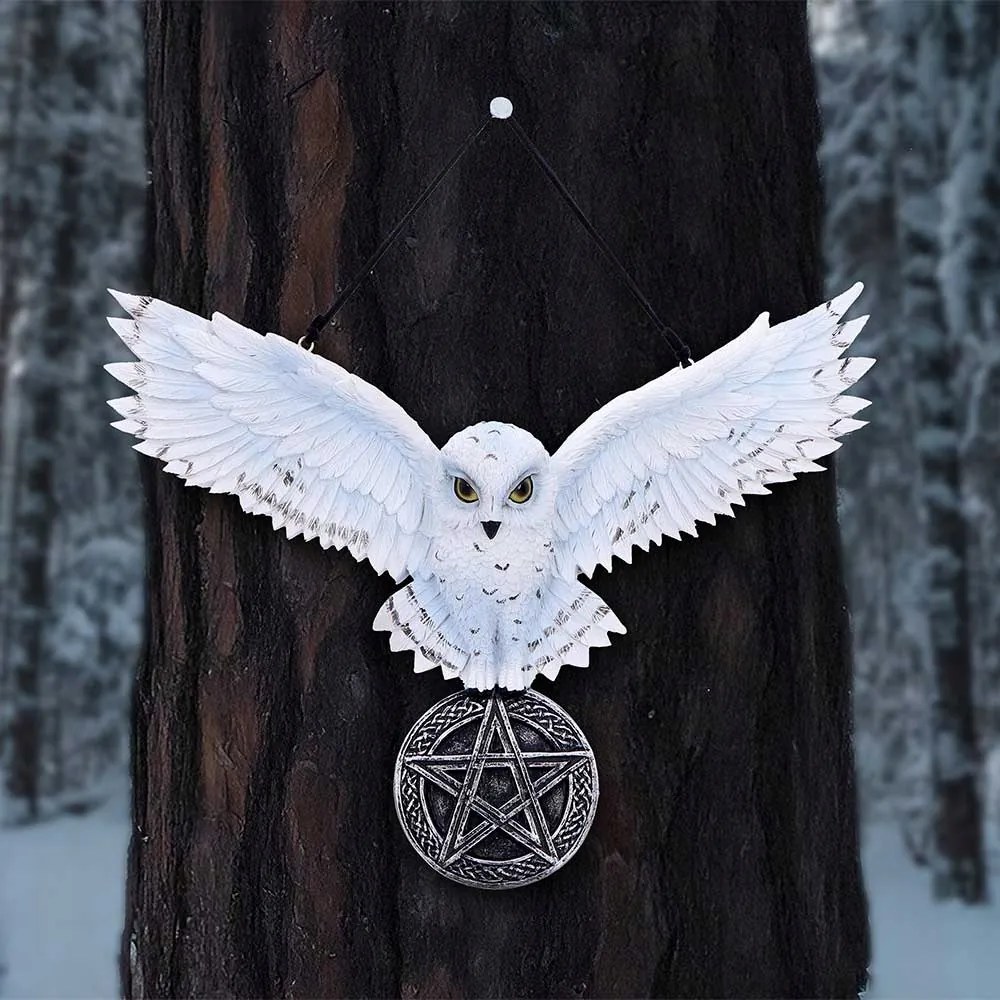 Owl Talisman bagoly figura, nagy medál a Nemesis Now cégtől Angliából