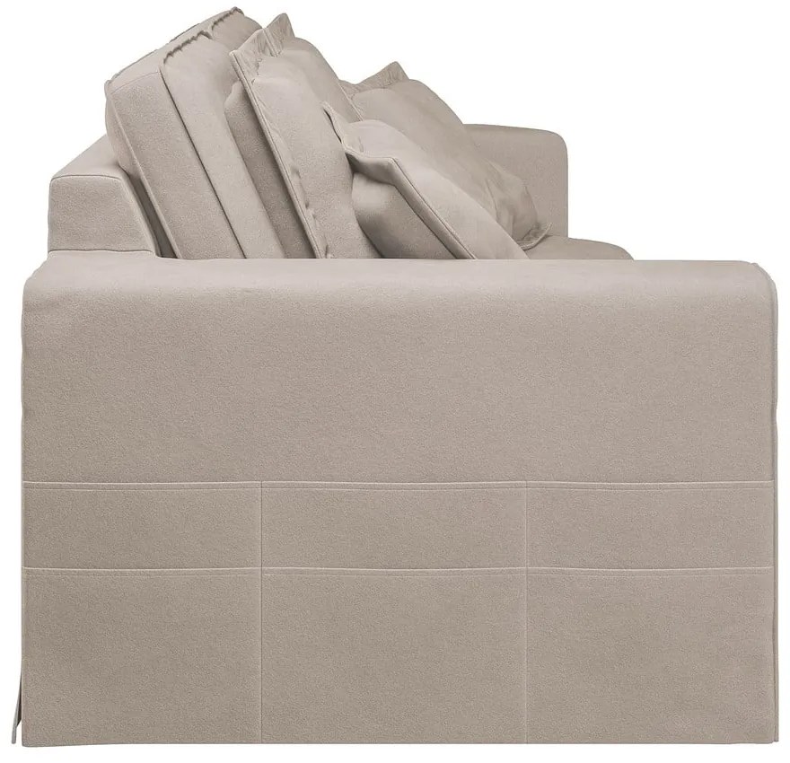 Világosbarna kanapé 196 cm Nora – Ropez