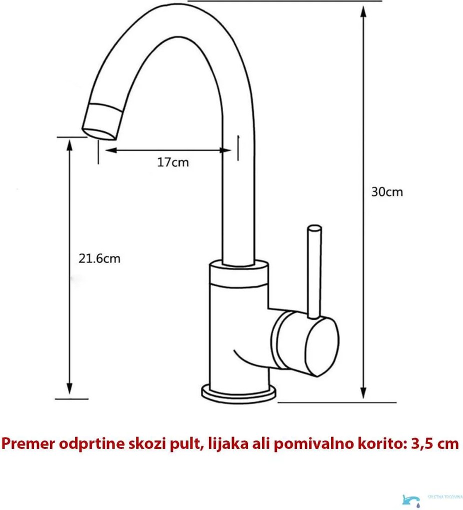 Konyhai csaptelep EYN NT1255 nyílt rendszerű vízmelegítőhöz, 360°-ban forgatható kifolyóval, matt fekete