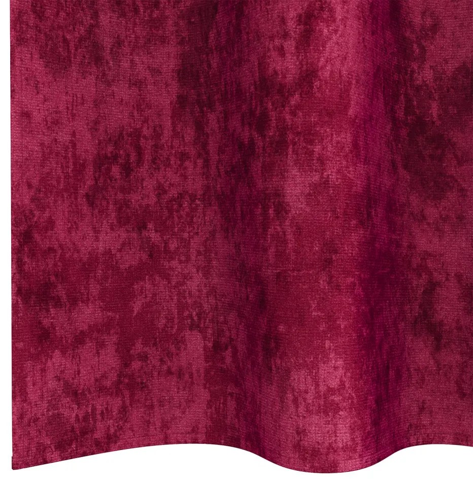 bársonyfuggonyok 2 db Szemfüggönnyel Burgundi vörös 225x140 cm