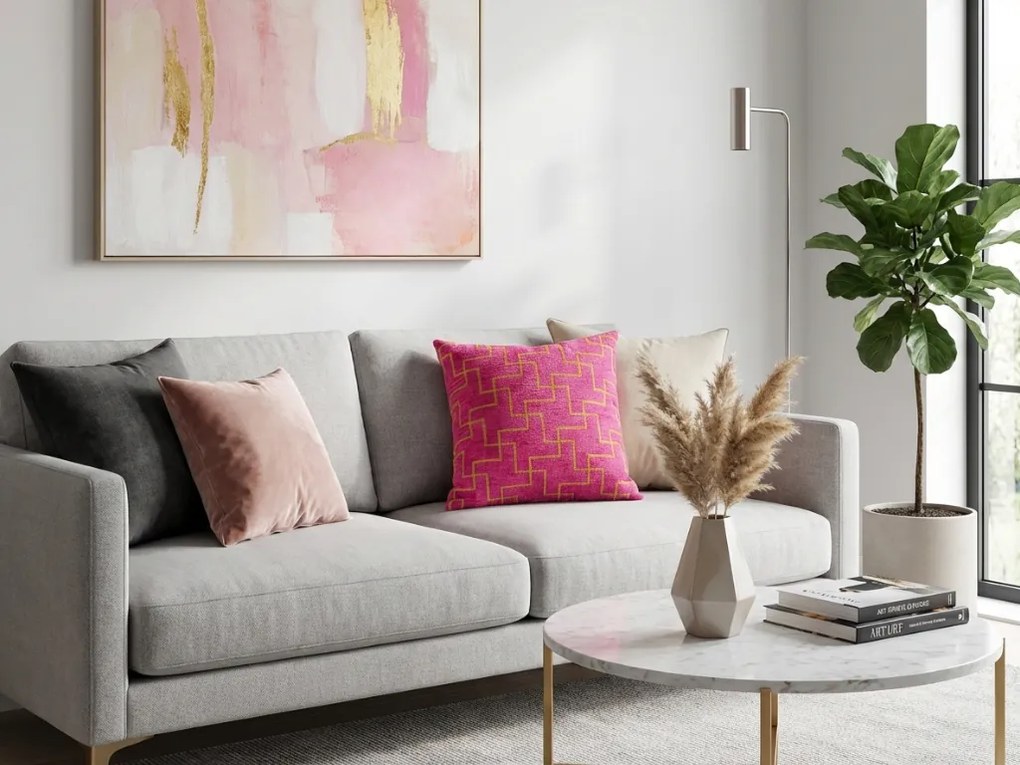 Párnahuzat XENOS 45x45 cm, rózsaszín