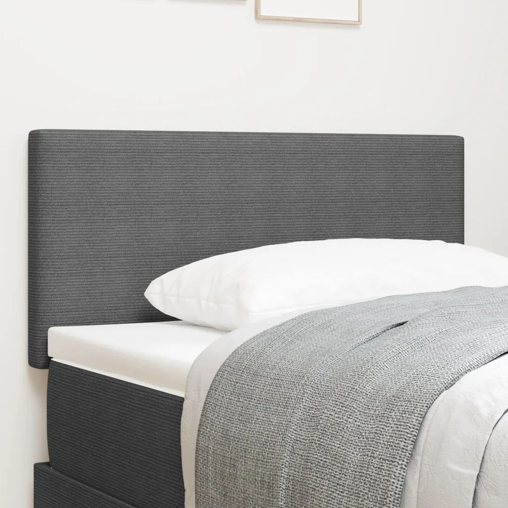 Fejtámla Egyszerű Design Világosszürke 90 cm Bársonyos Szövet