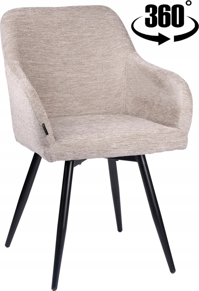 Bézs kárpitozott forgószék Esmo konyha étkező nappaliba és íróasztalra