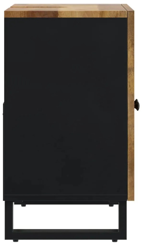 Tömör mangó- és szerelt fa mosdószekrény 62 x 33 x 58 cm
